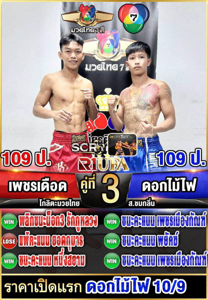 เพชรเดือด โกลิตะมวยไทย vs ดอกไม้ไฟ ท็อปแฟรี่ยิม