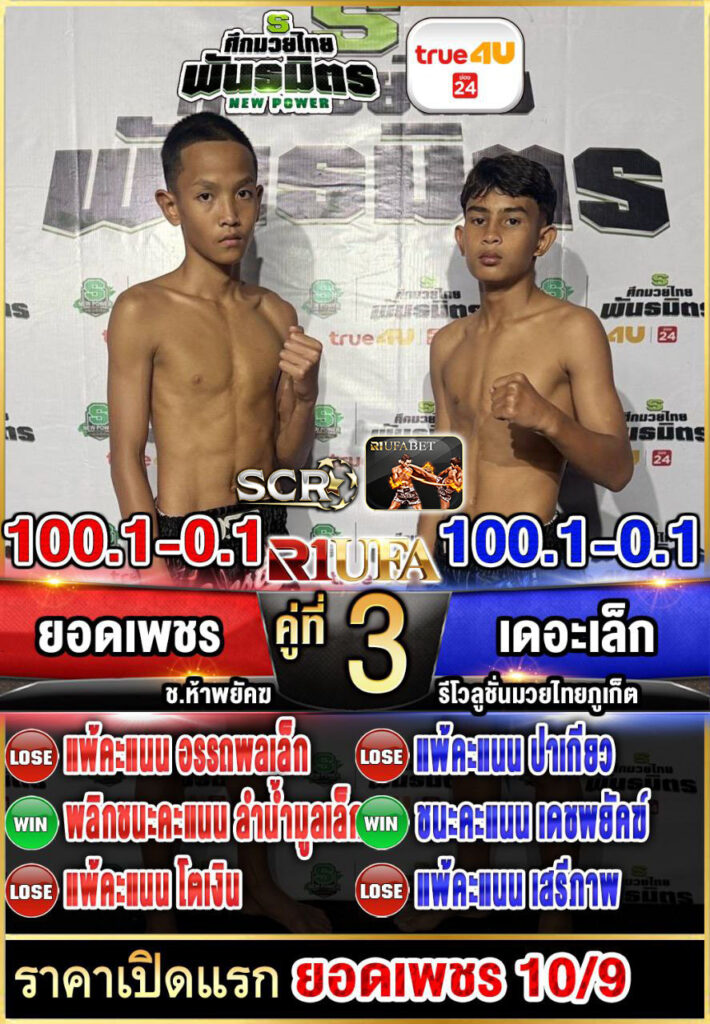 ยอดเพชร ช.ห้าพยัคฆ์ vs เดอะเล็ก รีโวลูชั่นมวยไทยภูเก็ต