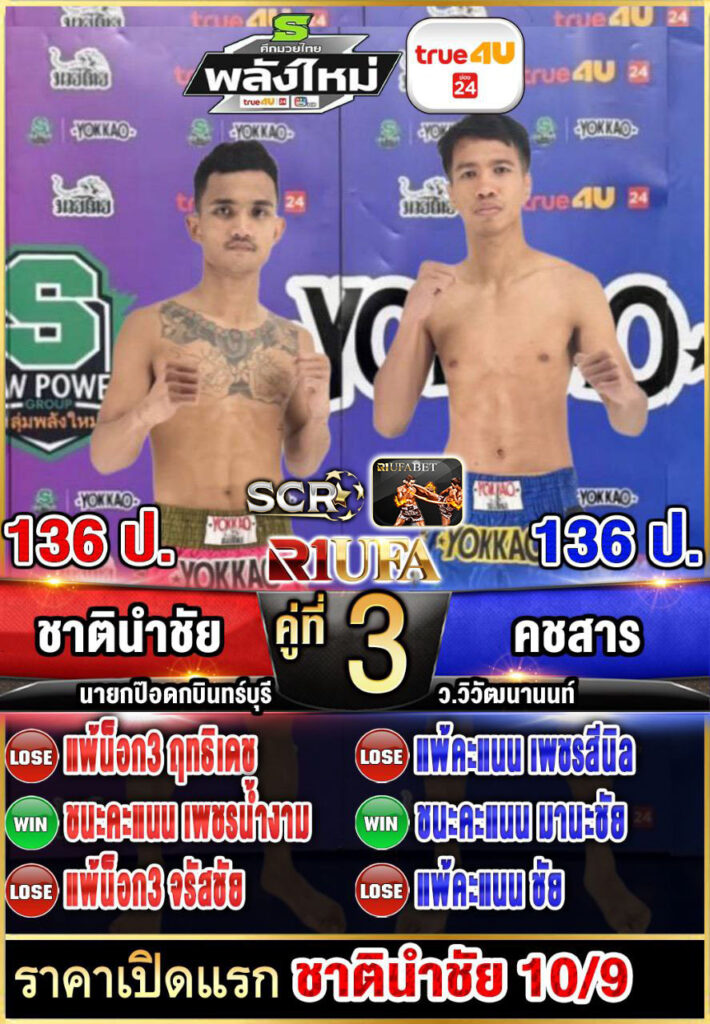 ชาตินำชัย อภิชาติมวยไทย vs คชสาร ว.วิวัฒนานนท์