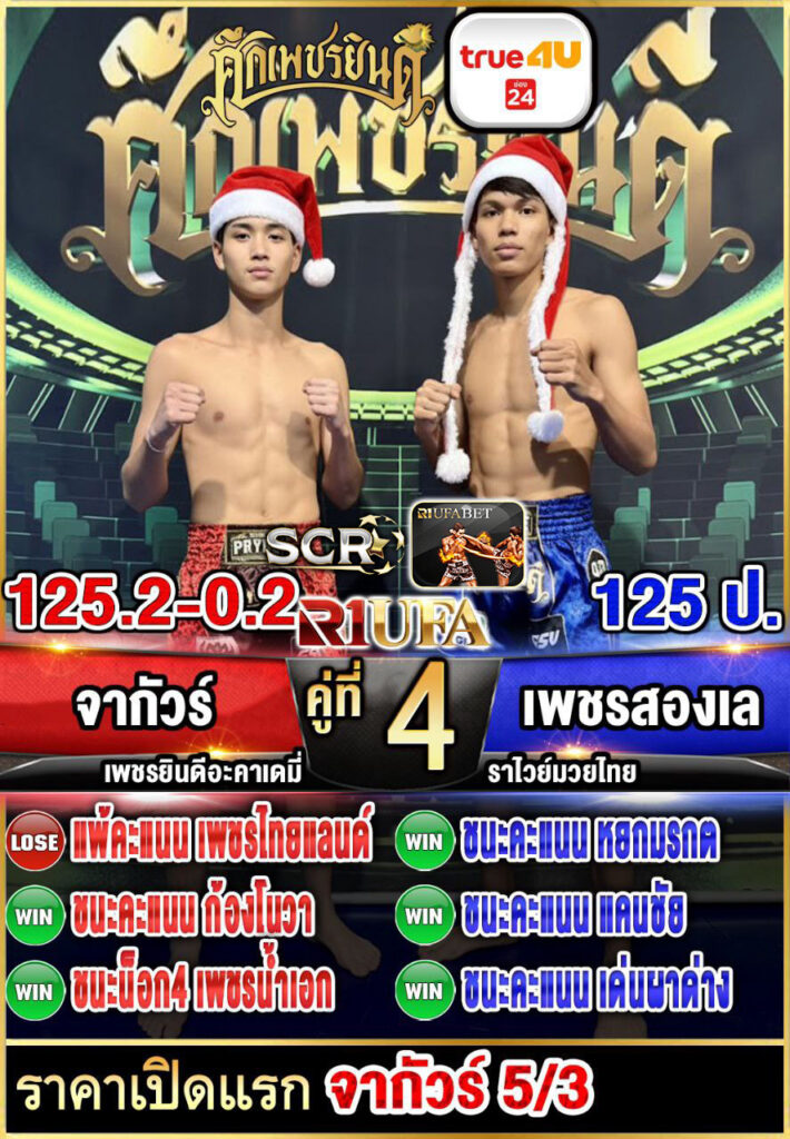 จากัวร์ เพชรยินดีอะคาเดมี่ vs เพชรสองเล ราไวย์มวยไทย