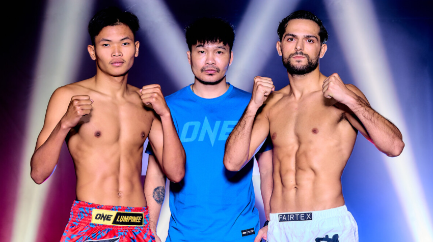 ผลชั่งน้ำหนักและวัดระดับน้ำในร่างกาย ศึก ONE ลุมพินี 136 “เพชรเขากระโดง vs อาลี”