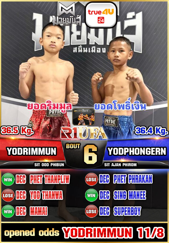 ยอดริมมูล ศิษย์อ๊อดพิบูลย์ vs ยอดโพธิ์เงิน ศิษย์อาจารย์ภิรมย์