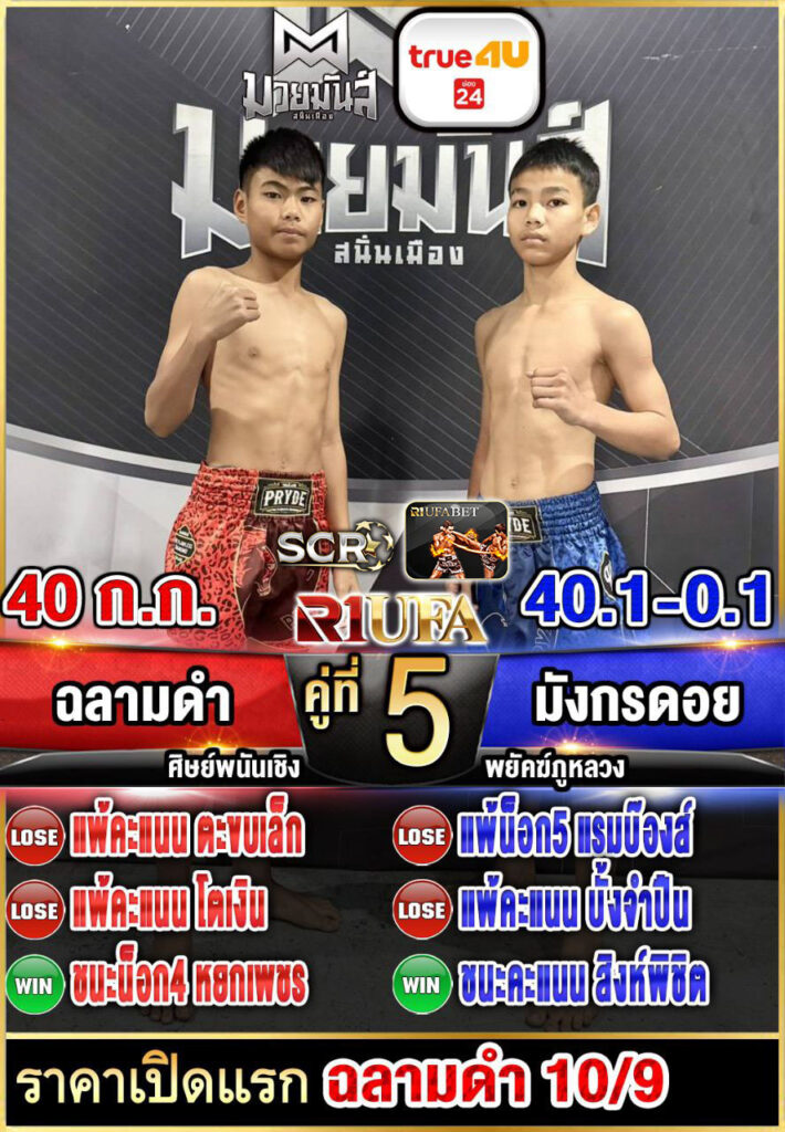 ฉลามดำ ศิษย์พนัญเชิง vs มังกรดอย พยัคฆ์ภูหลวง