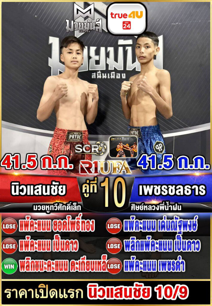 นิวแสนชัย เกียรติบรรจง vs เพชรชลธาร ศิษย์หลวงพี่น้ำฝน
