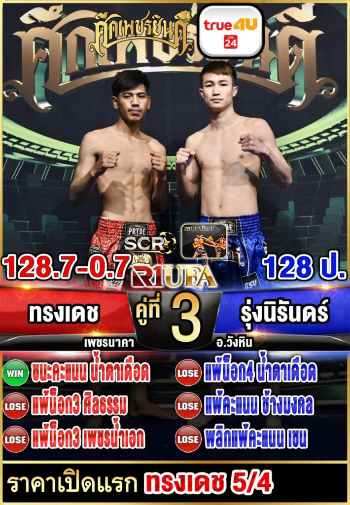 ทรงเดช เพชรนาคา vs รุ่งนิรันดร์ อ.วังหิน